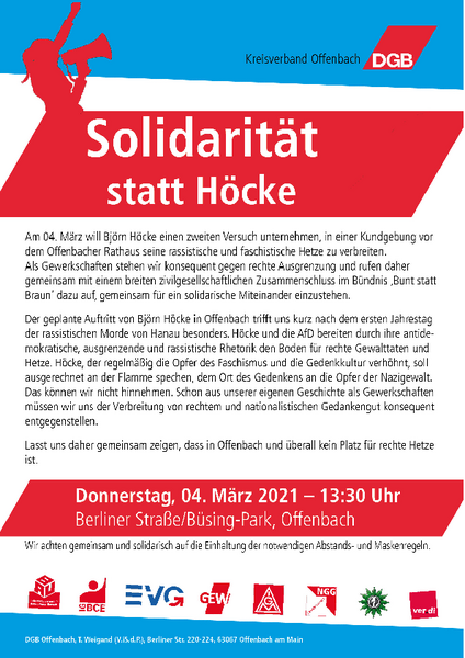 Kein Platz für Faschisten in Offenbach - Solidarität statt Höcke-1